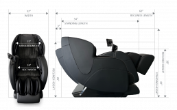 6800_SIZE - #1 USA Premier Full Body Massage Chair